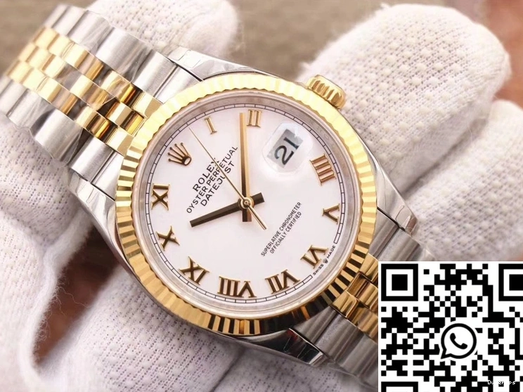 Factory Dial Rolex EW White M126233-0029 Datejust 0120